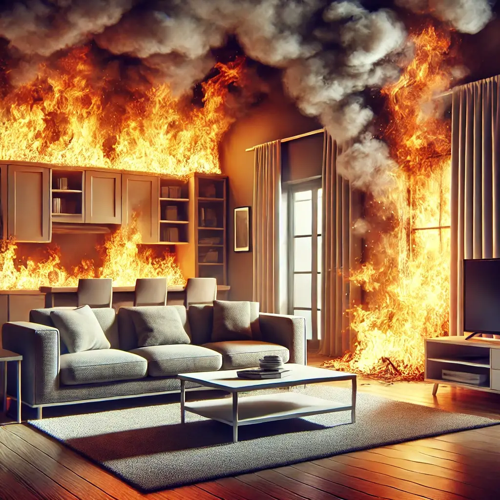 HUK-Coburg Hausratversicherung – finanzieller Schutz bei Schäden durch Wohnungsbrand